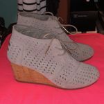 Toms Wedge Suede Shoes Size 8 Photo 1