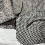 Talbots Gray Brown Plaid Blazer Jacket 12 Petite Equestrian Academia Photo 9