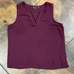 Covington  Purple V-neck Sleeveless Blouse XL Photo 3