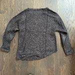 Helmut Lang Gray Flecked Alpaca Asymmetrical Hem Sweater Photo 2