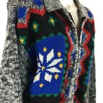 Vintage Womens Cardigan Sweater Cricket Lane Size XL Knit Jacket u Black Photo 4