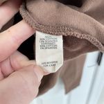 Gilded Intent Brown Slouchy Cropped Pullover Henley Women’s Size M Photo 5