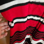 Made For Me To Look Amazing Y2K Red Black & White Striped Knit Sweater Dress Size undefined Photo 2