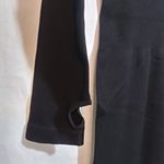 OQQ Black Ribbed Mock Neck Long Sleeve Tummy Control Mini Dress Classic Size L Size L Photo 3