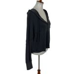 AS Revival Black Slouchy Hoodie Long Sleeve Pullover Loungewear Small Gray Photo 2