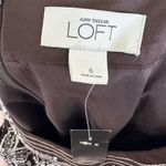 Ann Taylor LOFT Women's Floral Sheath Dress Brown White Size 6 Sleeveless Photo 6