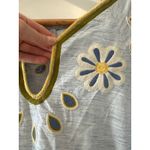 Mi Golondrina Blue Embroidered Midi Dress Mexican Artisan Size S Photo 6