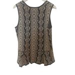 CAbi  #887 Medium Wonderfall Sweater Vest Peplum Shell Gray Fitted Cotton Blend Photo 6