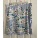 J.Jill Womens Coastal Mediterranean Blue Knit Print PullOn ALine Skirt, Bin: B92 Photo 0