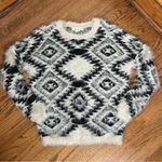 Staring At Stars  Urban Outfitters BOHO Fuzzy Eyelash Aztec Pattern Sweater Photo 8
