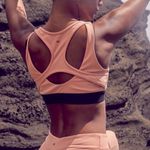Koral  Vortex Blackout Pompano Orange Sports Bra (S) Photo 1