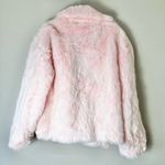 Vintage Faux Fur Pink Fuzzy Heavy Jacket Coat Size Large Photo 4