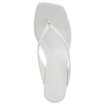 Steve Madden Women's Ninna Blade Heel Thong Sandals- White Leather- Size 9.5 Photo 2