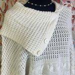 Jennifer Lauren White  Cow Neck Knit Sweater Photo 1