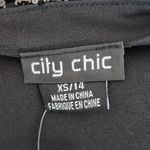 City Chic  Long Sleeve Black Sequin Sheath Dress Size XL NWT Sequin Formal Dress Photo 7