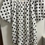 JODIFL  Polka Dot Balloon Hem Puff Sleeve Dress M Photo 2