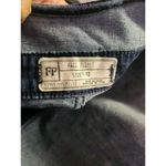 Free People  Overalls Women Size 12 Dark-wash Denim Halterall Overall Side Zip Photo 5