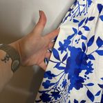 Hutch Anthropologie  Sleeveless Sweetheart Romper in Mykonos blue white floral 6 Photo 4