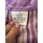 Womens 1X Lavender‎ Purple Quilted Coat Jacket Collared Button Front Photo 2