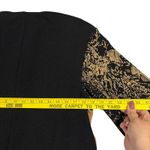 R & M Richards  Karen Kwong 3/4 Sleeve Open Light Jacket Black Gold‎ Size 16WP Photo 8