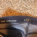 Ann Taylor  LOFT Modern Straight Leg Dark Wash‎ Denim Jeans - Women's Photo 1