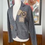 Super Cute Vintage Y2K Sunflower Wool Sweater Blazer! Size L Photo 1