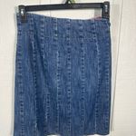 Tommy Hilfiger  Women's Dark Wash Blue Jean Pleated Stretch Skirt Size 2 EUC Photo 2