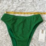 Good American  Sparkle Good Waist Cheeky Bikini Bottom Summer green size 0/XS Photo 6