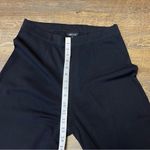 Misook  Straight Wide Leg Pants Womens Medium Black High Rise Pull On Stretch Photo 1