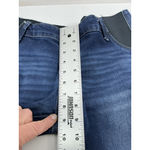 Isabel Maternity Womans Excellent Skinny Blue Jeans 14/32R Elastic Side 0059/O-2 Photo 6