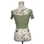 Princess Polly Green Ribbed Crop Top Beach Coastal Boho Preppy XS/S Hippie Photo 3