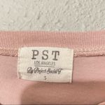 Project Social T  Pink Knot Front St Tropez Short Sleeve Tee Shirt Womens S Twist Photo 1