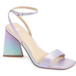 BP  Sandals Womens Size 5 Lilac Parker Ankle Strap Chunky Triangular Heels Photo 0
