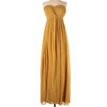 Aryn K  Strapless Yellow Maxi Dress NWT Sz. L Photo 0