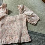 Heartloom NWT  Allegra Smocked Floral Short Sleeve Top Photo 1