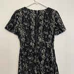 French Connection  Black White Diamond Geometric Snake Snakeskin ish Sheath Dress Photo 10