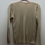 Lacoste Size 40 Women's Tan V-Neck Sweater. Preloved Photo 4
