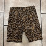 Tan + Lines Sport Sivan Ayla Leopard Print Doheny Biker Short Orange Photo 0