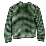 Maje Maneflanne Green Tweed Long Sleeve Preppy Cardigan Jacket Size Small Photo 12