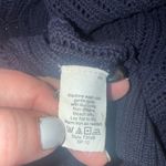 J.Crew XL Navy 100% Cotton Open Knit V-Neck Button Cardigan Sweater Photo 5