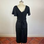 Stop Staring By Alicia Estrada Black Cape Midi Dress Size M Photo 4