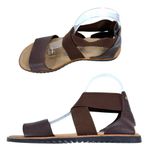 Sorel Ella Brown Leather Elastic Stretch Sandals Women’s Size 8 Photo 6