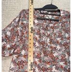 Loft Floral Print Blouse Long Sleeve Women's Size L Boho office workwear Photo 3