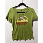 Farm Fresh Clothing Co Armadillo IPA Beer Graphic T Shirt Women's Size Medium Green Photo 2