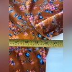 Savage X Fenty psychedelic velvet floral sleep set Top short sleeve Shorts L/XL Orange Size undefined Photo 3