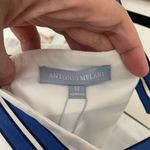 Antonio Melani NWT Olympia Print White and Blue Boxy Crop Tank Top Photo 2