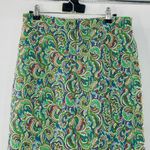 Anthropologie Maeve Green Paisley Print Straight Pencil Skirt Small Academia Photo 13