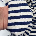 See By Chloe Size 4 Shift Dress Striped Blue White Ruffle Front Nautical Resort Photo 12