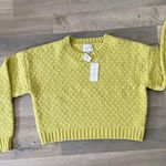 Pink Rose Sweater Juniors Large Passion Lime Cropped Soft Knit New With Tags Photo 0