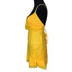 NBD Marilyn Ruffle Lace Corset Back Mini Dress in Yellow Romantic Wedding Guest Photo 6